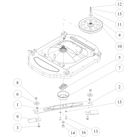 CMP-Messerriemenscheibe (Metallicgrau) O0312-5030H ORIGINAL OREC | NewgardenParts.com