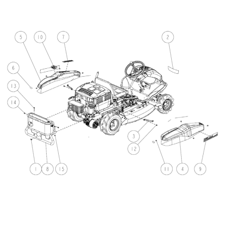 Support de couvercle latéral ORIGINAL OREC CMP O0244-22400 | NewgardenParts.com