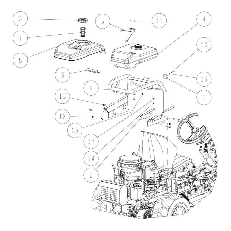 Support de réservoir de carburant ORIGINAL OREC CMP O0348-20300