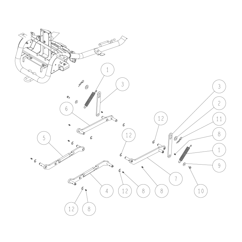 Vorderer Querlenker (L) Baugruppe O0312-55000 ORIGINAL OREC