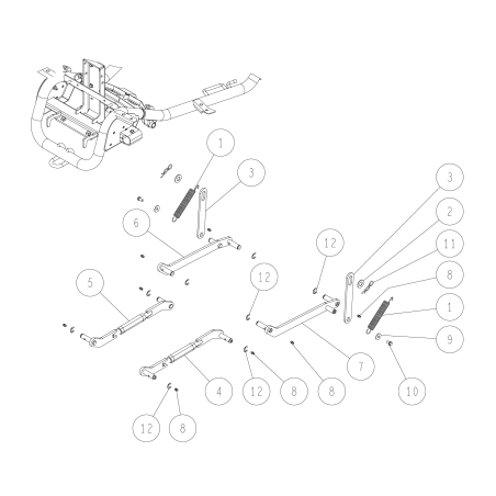 Rear link arm (L) CMP O0348-50600 ORIGINAL OREC | NewgardenParts.com