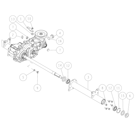 Boîtier d'essieu (G) CMP O0244-01100 ORIGINAL OREC | NewgardenParts.com