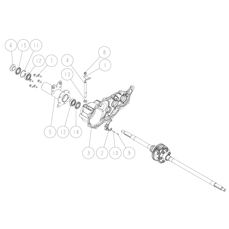 Axle Case(R) CMP O0244-01200 ORIGINALE OREC