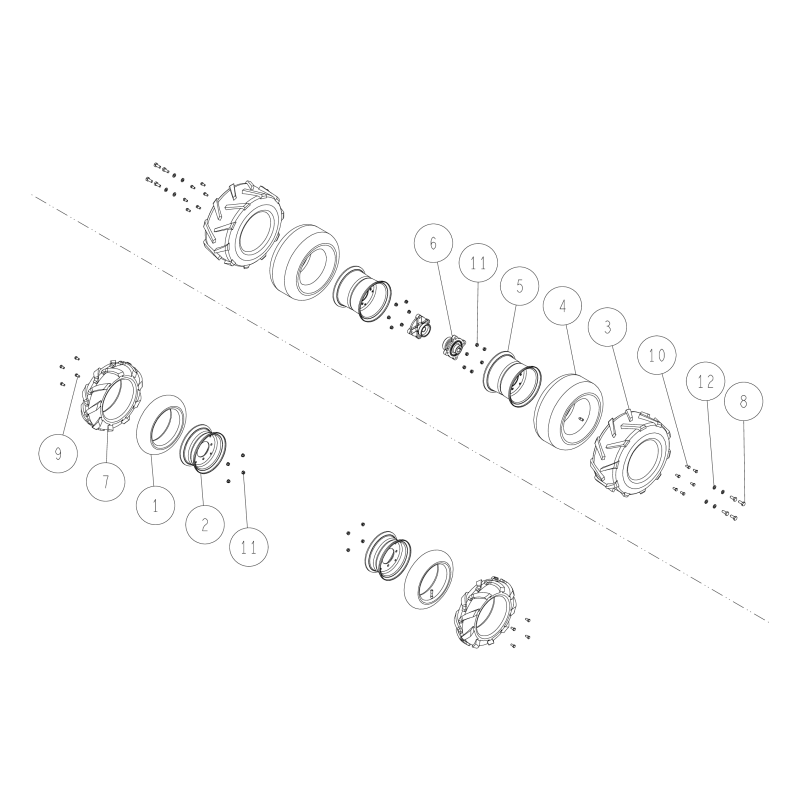 Roue 17*800-8 O0244-78800 ORIGINAL OREC