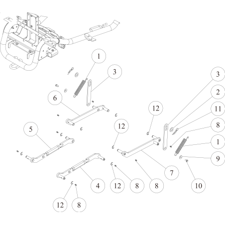 Rear Link Arm (R) CMP (Metallic Gray) O0348-5050H GENUINE OREC | NewgardenParts.com