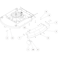 Left cover CMP (Metallic Grey) O0348-5030H ORIGINAL OREC | NewgardenParts.com