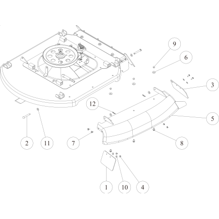 Left cover CMP (Metallic Grey) O0348-5030H ORIGINAL OREC | NewgardenParts.com