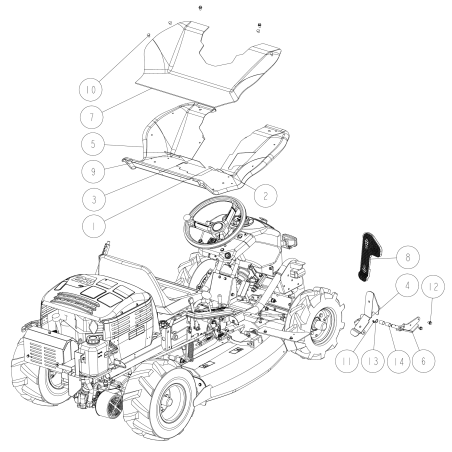 CMP (RM980F) O0227-10100 ORIGINAL OREC Schalthebel | NewgardenParts.com