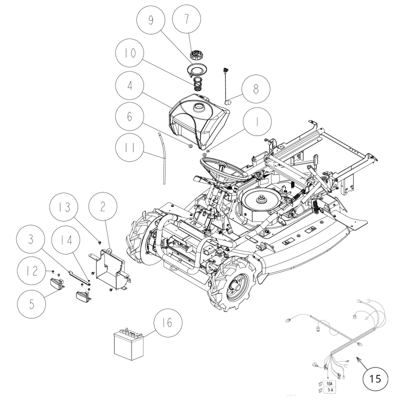 Wire Harness AssyRM980F (B&S) O0227-81800 ORIGINALE OREC
