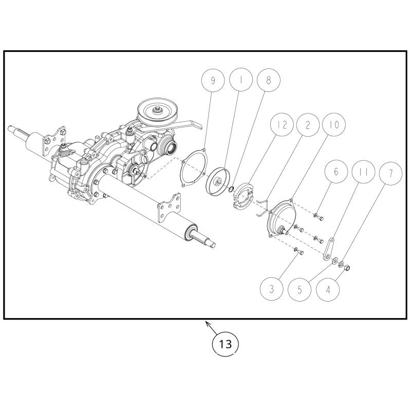 Transmission Assy RM980F O0227-09100 ORIGINAL OREC
