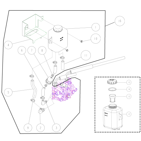 Tuyau d'huile de transmission ORIGINAL OREC HYDRO O0227-02700 | NewgardenParts.com