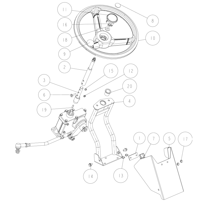 Lenkung LowShaft CMP O0227-10500 ORIGINAL OREC