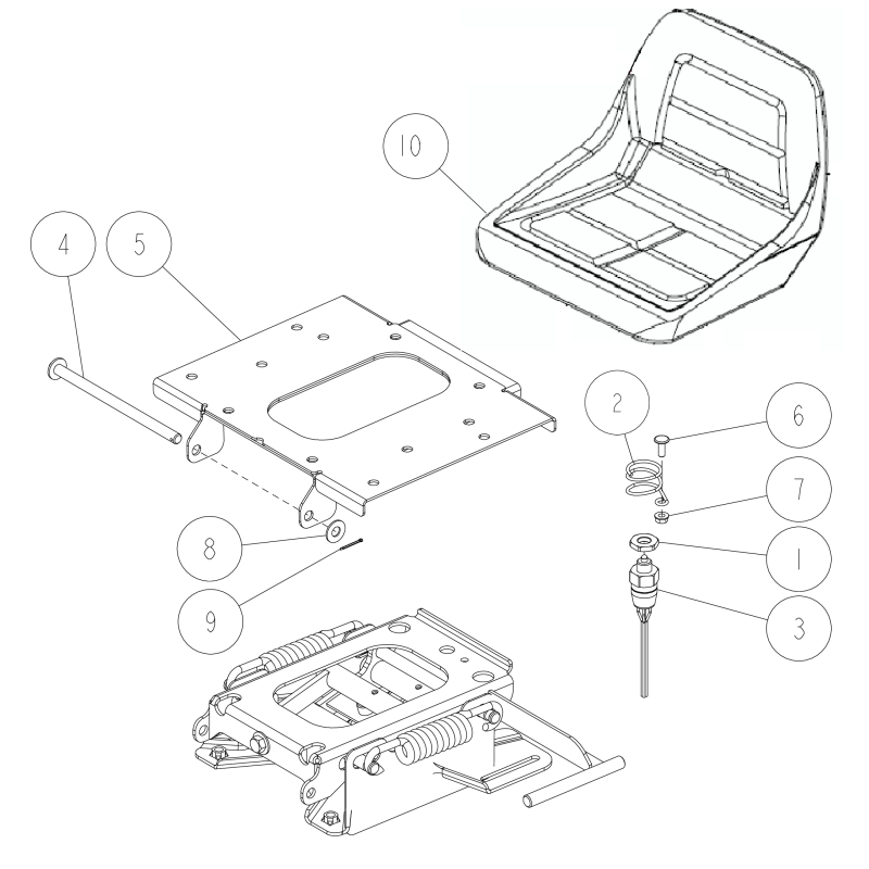 Récepteur de siège CMP (4WD Tel) O0292-80600 ORIGINAL OREC