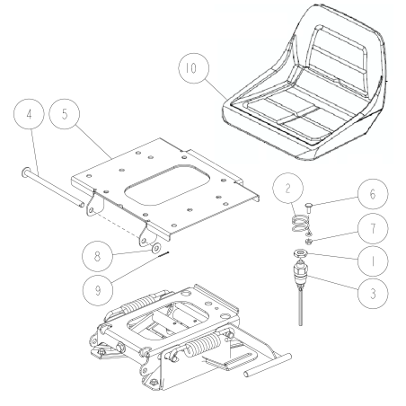 Récepteur de siège CMP (4WD Tel) O0292-80600 ORIGINAL OREC | NewgardenParts.com