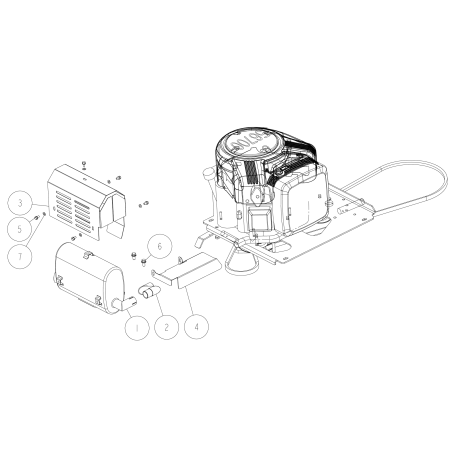 Exhause Cover B O0244-43100 ORIGINAL OREC | NewgardenParts.com