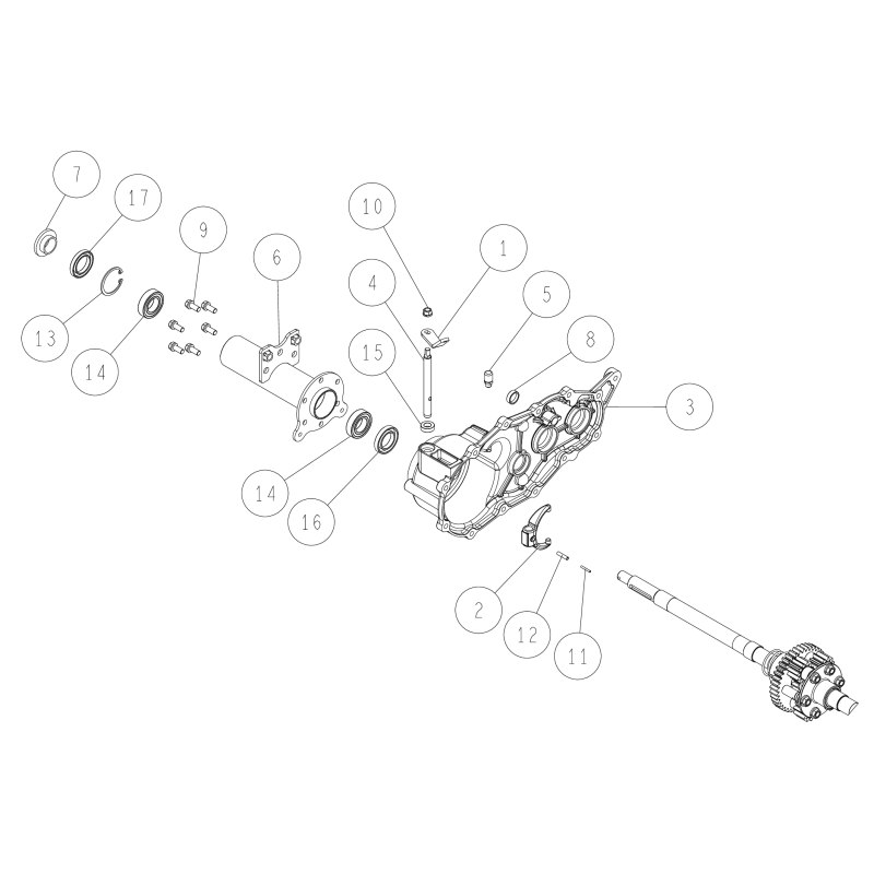 Axle Case (R) CMP O0312-01200 ORIGINAL OREC
