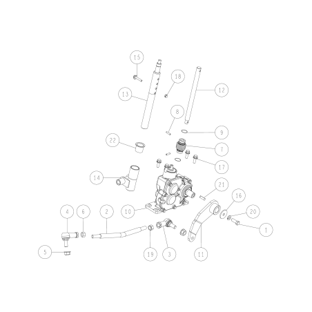 Arbre de direction inférieur (long) O0347-14200 ORIGINAL OREC | NewgardenParts.com
