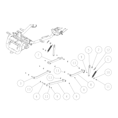 Front Link Arm (L) CMP (Metallic Gray) O0347-5220H GENUINE OREC