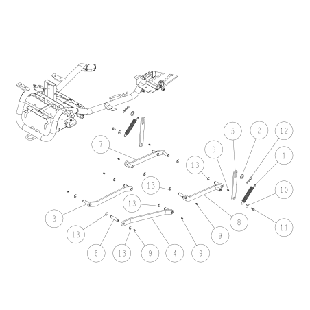 Front Link Arm (L) CMP (Metallic Gray) O0347-5220H GENUINE OREC | NewgardenParts.com