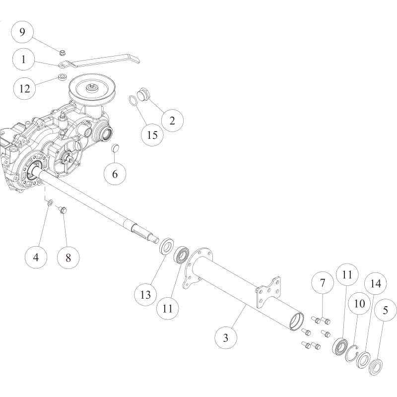 Axle box (L) CMP (Metallic Grey) O0312-0110H ORIGINAL OREC