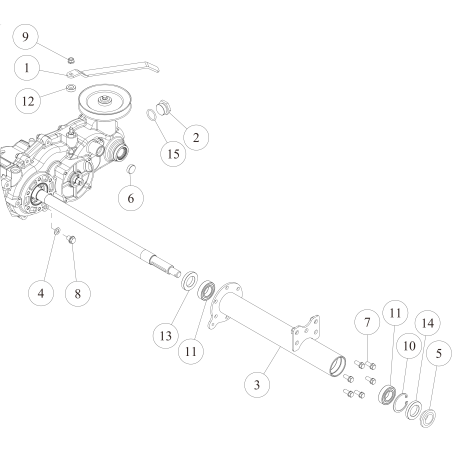 Axle box (L) CMP (Metallic Grey) O0312-0110H ORIGINAL OREC | NewgardenParts.com
