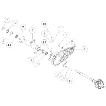 Axle Case (R) CMP (Metallic Gray) O0312-0120H ORIGINAL OREC | NewgardenParts.com