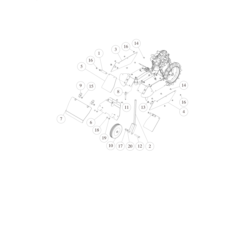 Wheel fork O0010-30100 ORIGINAL OREC