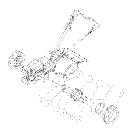Flat head pin 9*45 O83-1260-154-00 ORIGINAL OREC | NewgardenParts.com