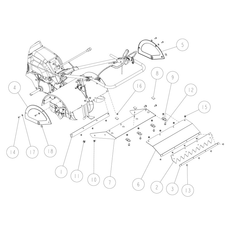 Rear Cover Setting CMP O0031-61100 ORIGINALE OREC