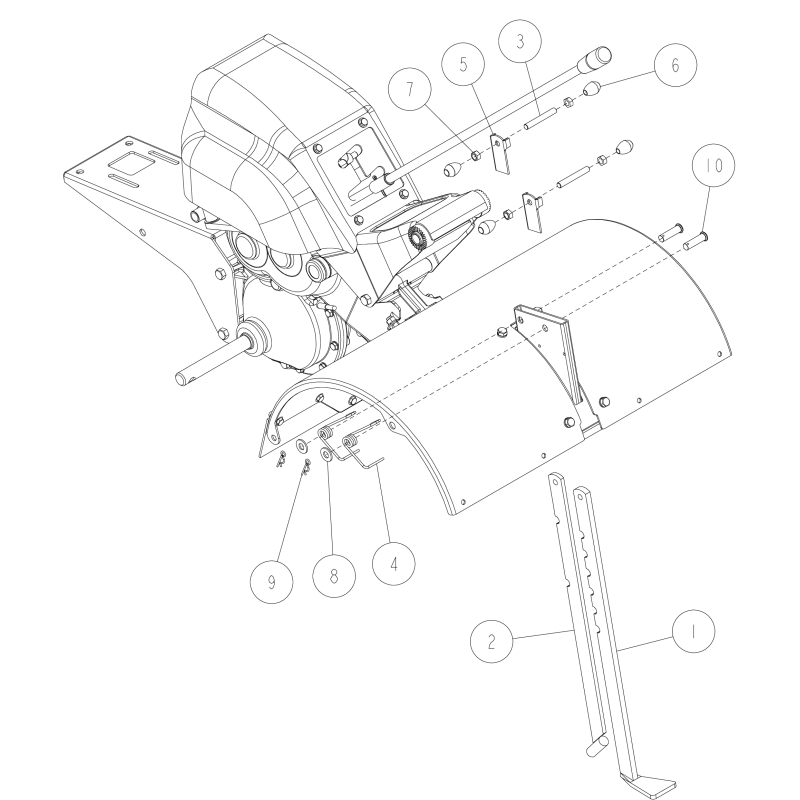 ORIGINAL OREC O80-1260-743-10 Milling Depth Adjustment Bar