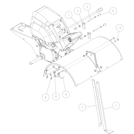 Barra per la regolazione della profondità di fresatura O80-1260-743-10 ORIGINALE OREC | NewgardenParts.com