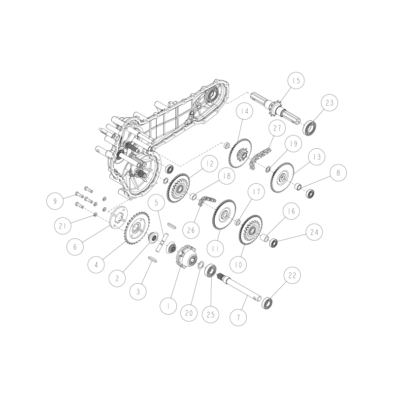 Hex Bolt(8T) M8*28(Meck) O0023-72300 ORIGINAL OREC