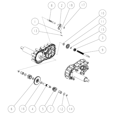 Albero forcella cambio O80-1920-107-00 ORIGINALE OREC | NewgardenParts.com