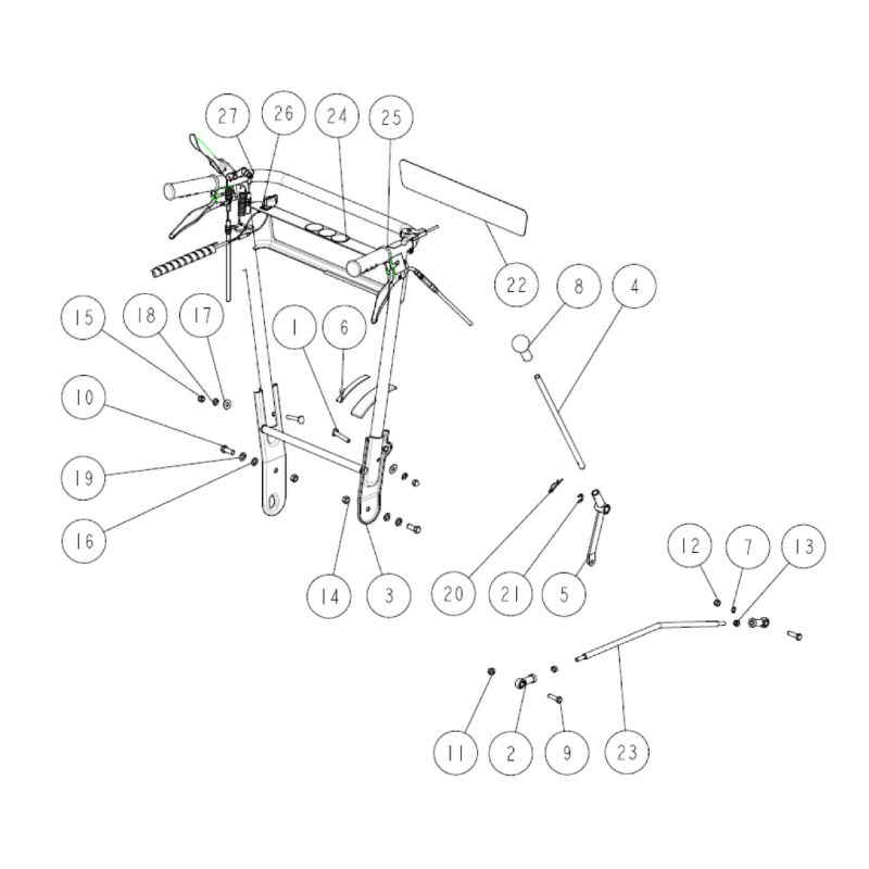 ORIGINAL OREC O80-1920-201-00 Griffbefestigung