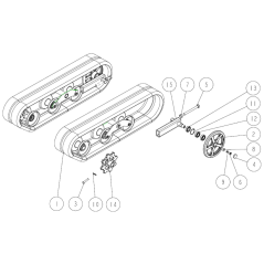 ORIGINAL OREC Idler Roller O80-1920-412-00