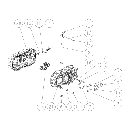 Transmission box (R) O0914-00100 ORIGINAL OREC | NewgardenParts.com