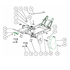 Bullone di regolazione della copertura della cinghia B O0919-40510 ORIGINALE OREC