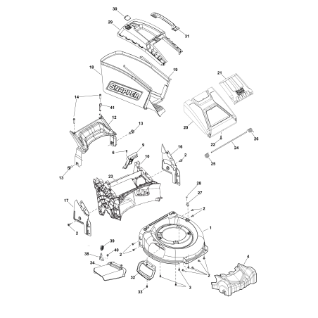 TELAIO ZS84002586 ORIGINALE SNAPPER | NewgardenParts.com
