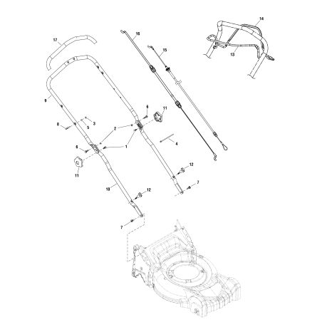 POIGNÉE, partie inférieure ZS705712 ORIGINAL SNAPPER | NewgardenParts.com