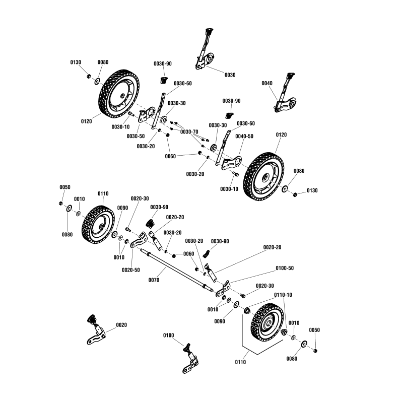 RUEDA, 8 x 1,75 - Acero - D - Gris ZS7035727YP ORIGINAL SNAPPER