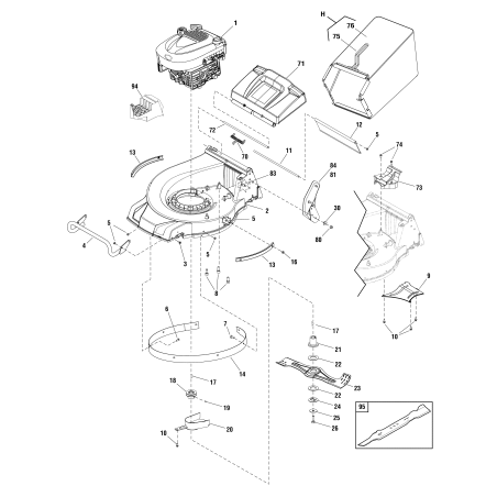 Adapter, Original Snapper ZS709649 Klinge | NewgardenParts.com