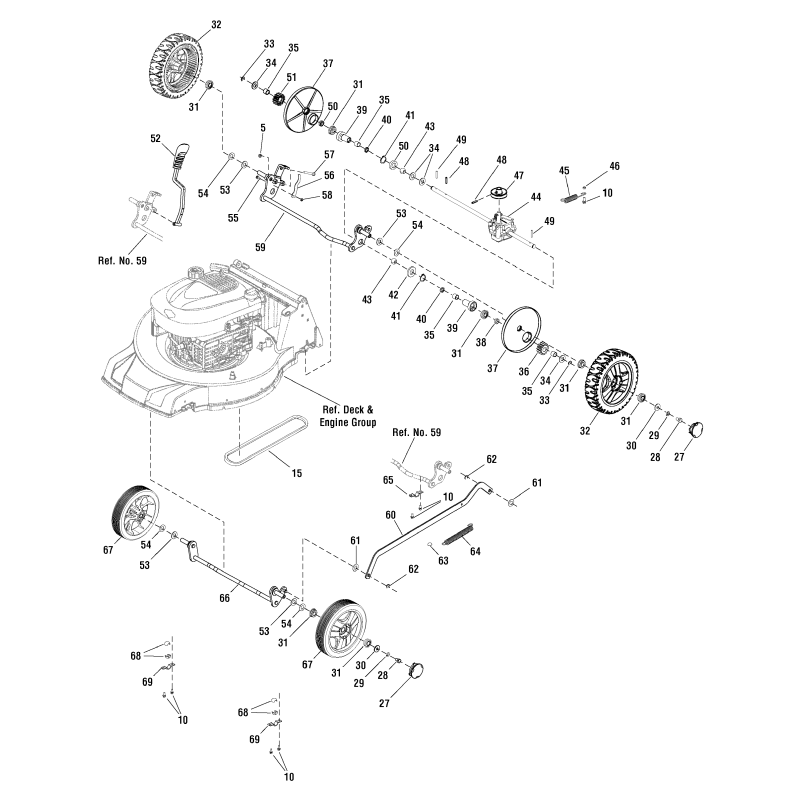 WHEEL, Rear, 8" ZS701260 ORIGINAL SNAPPER