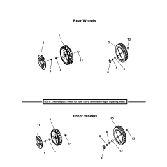 ROUE, 8 x 1,75 po, plastique ZS7029010 ORIGINAL SNAPPER