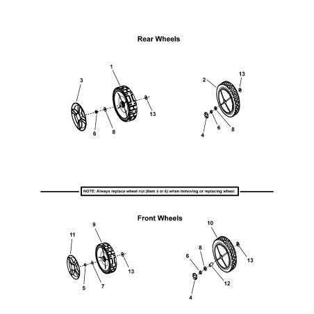 WHEEL, 8 x 1.75" Plastic ZS7029010 ORIGINAL SNAPPER | NewgardenParts.com