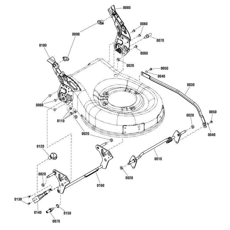 SUPPORT DE PORTÉE, RH ZS703617 ORIGINAL SNAPPER