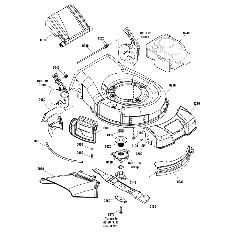 COPERCHIO, Anteriore ZS703666 ORIGINALE SNAPPER