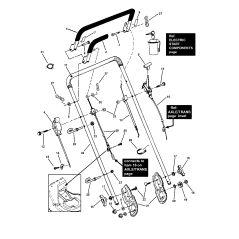 CÂBLE D'ASSEMBLAGE, COMMANDE DE LA LAME (124,2 cm de long) ZS7028803 AUTHENTIQUE SNAPPER