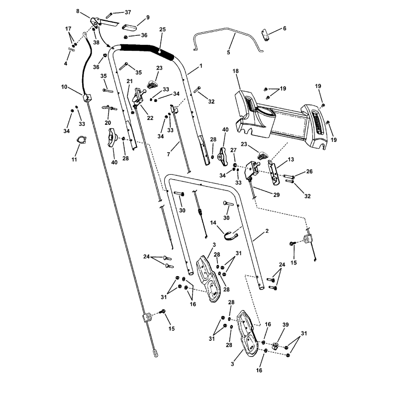 WELDMENT, Clutch handle ZS7046520 ORIGINAL SNAPPER