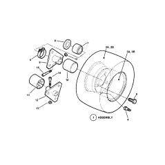 HUB CAP, RIGHT (1.35 DI x 2.25) (Short Axle) ZS7023895 GENUINE SNAPPER | NewgardenParts.com
