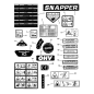 DECAL, SNAPPER ZS7071916 ORIGINAL SNAPPER DECAL, SNAPPER ZS7071916 ORIGINAL SNAPPER